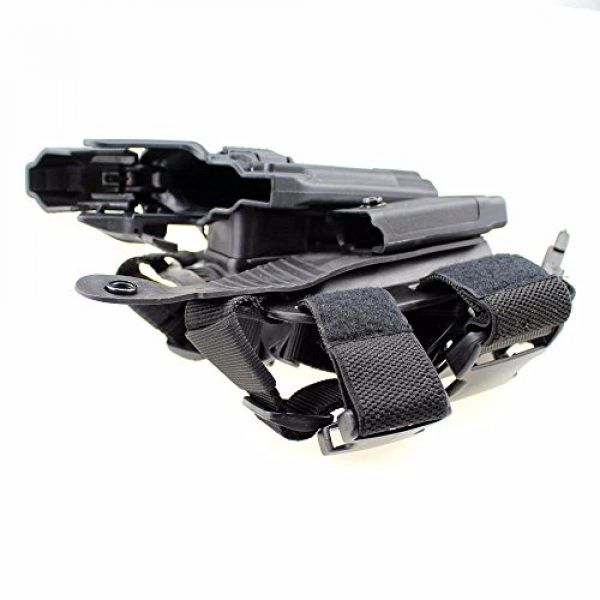 PG Airsoft Gun Holster 5 PG Tactical 1911 Leg Holster Right Thigh Paddle Belt Level 3 Lock Duty Pistol Gun Holster w/Magazine Torch Pouch for Colt 1911