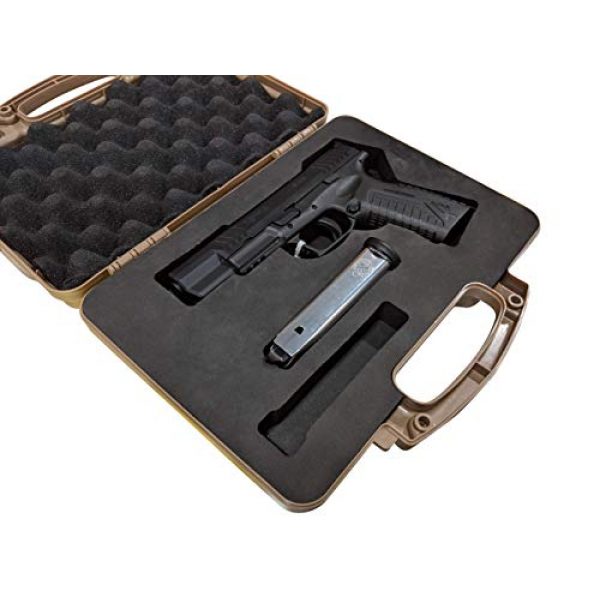 Cedar Mill Fine Firearms Pistol Case 6 Custom EVA Pistol Foam - 1911 Colt Beretta 90 CZ 75 SHADOW 1 and 2 9mm Canik SFX / SA FNH FNS Grand Power Excalibur H&K USP Magnum Research MR9 Ruger American SR11 Smith&Wesson SIG SAUER
