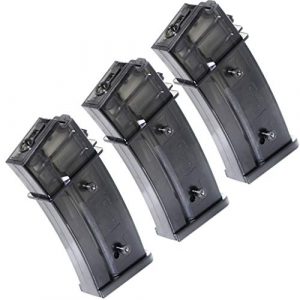 Generica Airsoft Gun Magazine 1 Airsoft Spare Parts 3pcs 470rd Mag Hi-Cap Magazine for Jing Gong (JG) G36 Series AEG Black