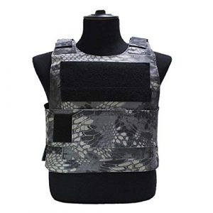 BGJ Airsoft Tactical Vest 1 BGJ Outdoor Tactical Vest Military Molle Armor Plate Waistcoat Airsoft Carrier Vest Camo Woodland Hunting Protection Combat CS Vest