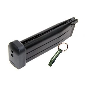 WE Airsoft Gun Magazine 1 WE 31rds Gas Airsoft Magazine For WE / Tokyo Marui Hi-Capa 5.1 IPSC GBB -Mobile Ring Included
