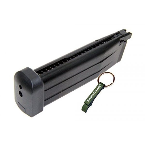 WE Airsoft Gun Magazine 1 WE 31rds Gas Airsoft Magazine For WE / Tokyo Marui Hi-Capa 5.1 IPSC GBB -Mobile Ring Included