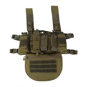 BGJ Airsoft Tactical Vest 1 Outdoor Tactical Vest Military Airsoft Shooting Combat Chest Rig Army Battle Nylon Molle Vest Bag Hunting CS Match Waist Pack