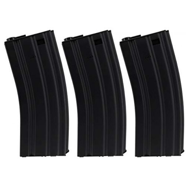 SportPro Airsoft Gun Magazine 1 SportPro Jing Gong 300 Round Metal High Capacity Magazine for AEG M4 M16 3 Pack Airsoft - Black