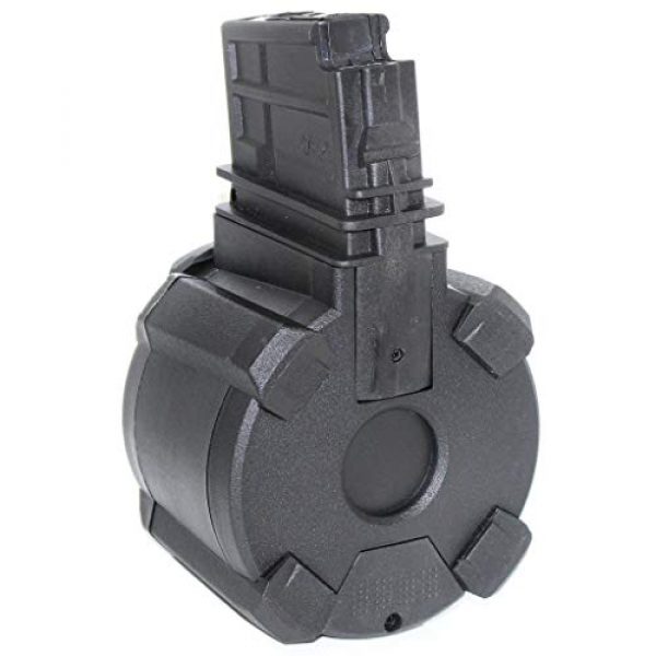 Airsoft Gang Airsoft Gun Magazine 3 Airsoft Parts Battleaxe 1400rd Electric Drum Mag Magazine for G36 Series AEG