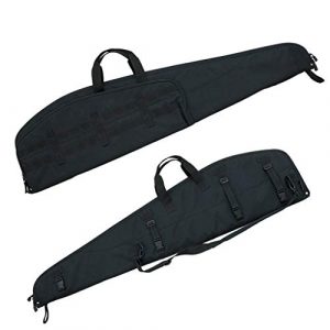 Flying Circle Rifle Case 1 Flying Circle Gear Scoped Rifle Case - MOLLE Compatible - Extra Thick Padding - Locking Zippers on Weapon Compartment - Holds Scoped Rifles up To 47" in Length - 49.5" x 12" x 1.5"