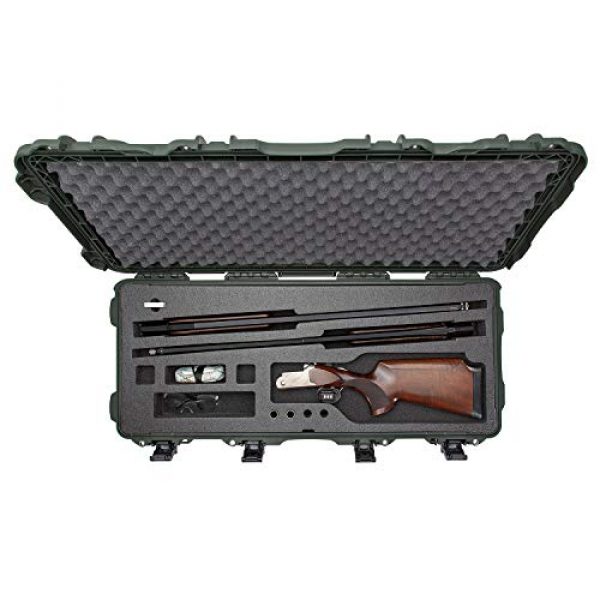 Nanuk Rifle Case 3 Nanuk 985 Waterproof Hard Case with Wheels and Foam Insert for Shotguns - Olive