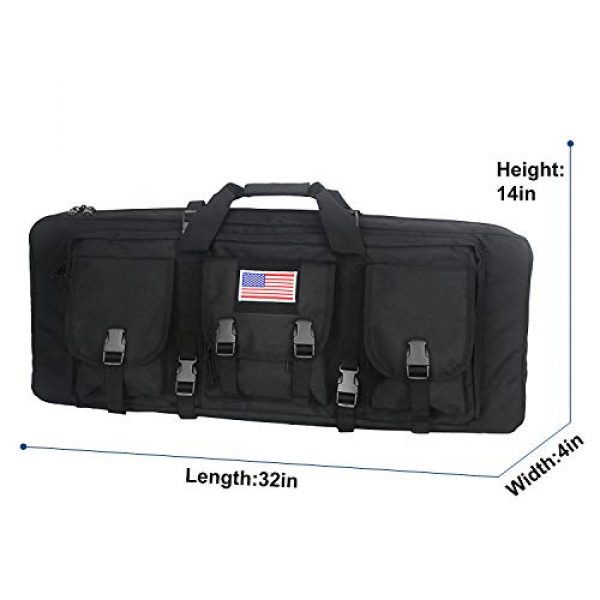 Paladins Rifle Case 7 Paladins Gun Case Rifle Bag Double Rifle Case with Magazine Pockets 32/48 inch