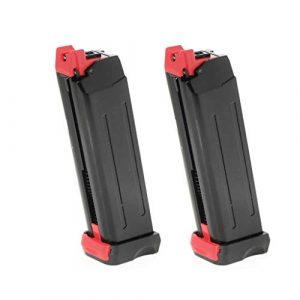 Generica Air Gun Magazine 1 Generica Airsoft Spare Parts APS 2pcs 18rd CO2 Magazine for APS Steel Shark .177 Cal 4.5mm BB Black