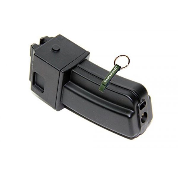 KJW Air Gun Magazine 1 KJ Works 22rds Airsoft Metal 6mm GAS Magazine For KC-02 .22 GBB Black -Mobile Ring Included