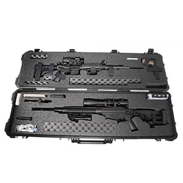 Case Club Rifle Case 4 Case Club Precision and AR Rifle Pre-Cut Waterproof Case with Accessory Box and Silica Gel to Help Prevent Gun Rust (Gen 2)