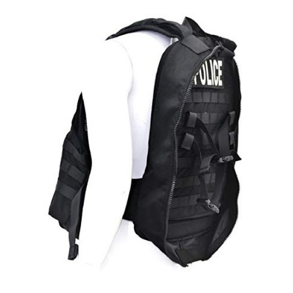 SOETAC Tactical Backpack 5 Cordura Molle System Bag Carrier Combat Army Gear Quick Release Military Invisible Tactical Vest Backpack (Black)
