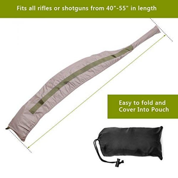 Coolrunner Rifle Case 2 Coolrunner Fast Case Gun Cover, Gun Covers for Rifles and Shotguns, Ultralight and Quick Access Design for Outdoor, Range, Shooting and Hunting, Packable Sleeve Guns 40"-55" in Length