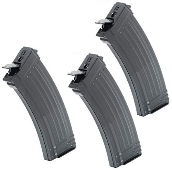 Airsoft Gang Airsoft Gun Magazine 1 Airsoft Parts CYMA 3pcs 500rd Hi-Cap Mag Magazine for CYMA ICS Tokyo Marui JG AK Series AEG Black