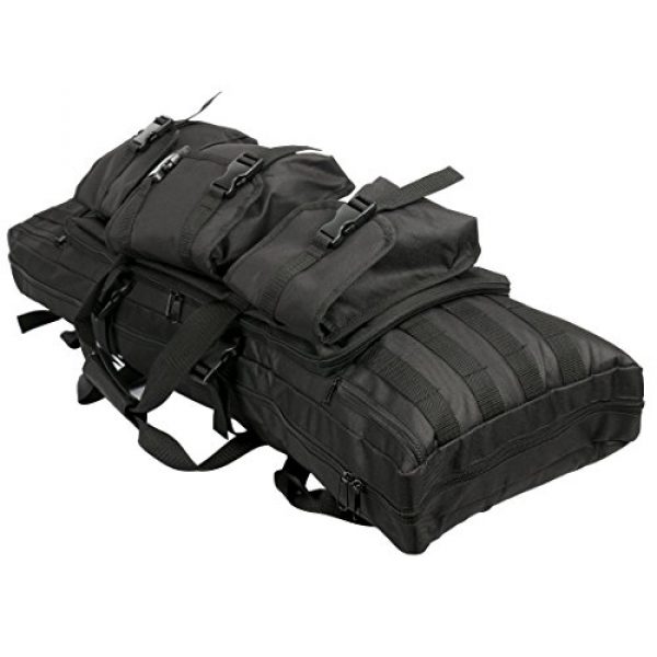 YaeTact Rifle Case 5 YaeTact 2 Rifle Bags Outdoor Tactical Double Carbine Cases Carbine Gun Case Backpack Tan Tactical MOLLE for 36" Long Gun for Hunting Shooting Range Sports Storage and Transport