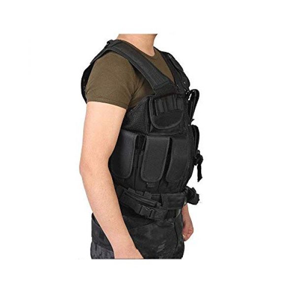 NEW VIEW Airsoft Tactical Vest 2 New View Tactical Vest Multi-Function Combat Training Suit with Multiple Pockets for 600D Encryption Nylon