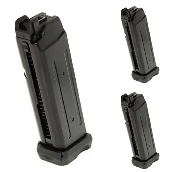 Airsoft Shopping Mall Airsoft Gun Magazine 1 Airsoft Shooting Gear APS 3pcs 23rd CO2 Mag Magazine for D-Mod Pistol Airsoft Black