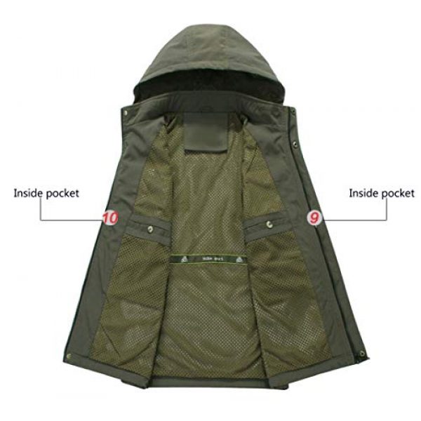 DAFREW Airsoft Tactical Vest 5 DAFREW Youth Vest Men's Casual Vest Quick-Drying mesh Vest Male Outdoor Hooded Vest (Color : Royal Blue, Size : XL)
