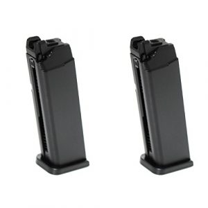 Airsoft Shopping Mall Airsoft Gun Magazine 1 Airsoft Shooting Gear APS 2pcs 23rd Top Gas Turbo Magazine for Marui/APS DRAGONFLY D-MOD GBB Pistol