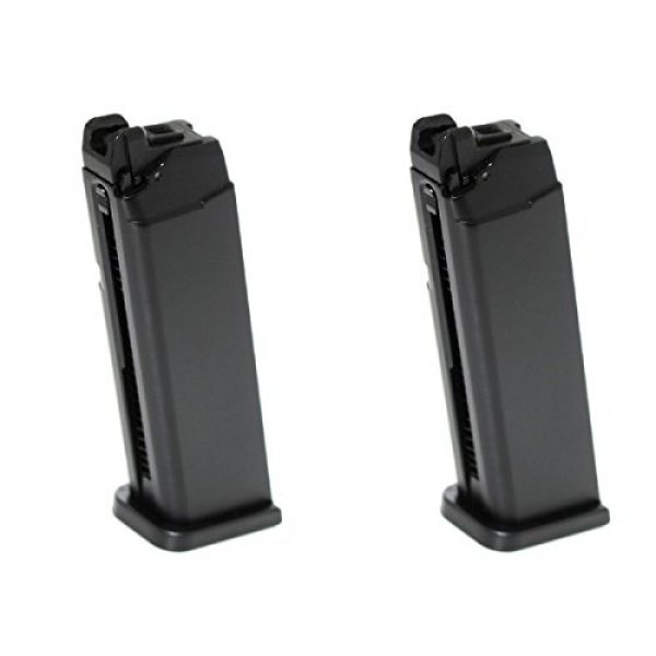 Airsoft Shopping Mall Airsoft Gun Magazine 1 Airsoft Shooting Gear APS 2pcs 23rd Top Gas Turbo Magazine for Marui/APS DRAGONFLY D-MOD GBB Pistol