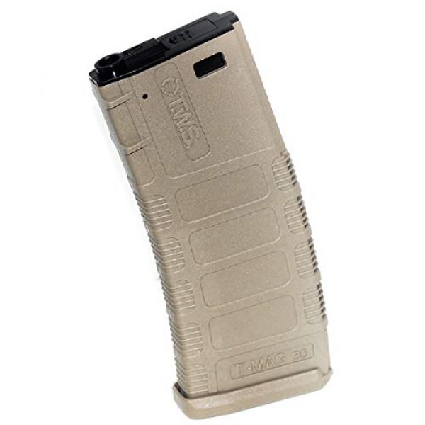 Airsoft Shopping Mall Airsoft Gun Magazine 1 Airsoft Shooting Gear King Arms 370rd TWS T-MAG Hi-Cap Mag Magazine for Black Rain Ordnance M4 Tokyo Marui, CYMA, E&C, ARES, A&K, Echo1, JG, VFC, ICS, Classic Army, G&P, G&G M4 M16 AEG Dark Earth Tan