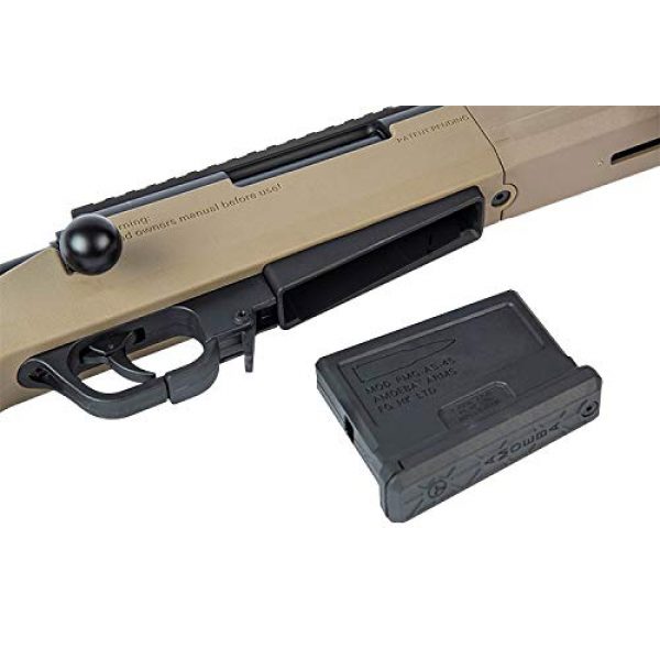 Elite Force Airsoft Rifle 3 Elite Force Amoeba AS-02 Striker Rifle 6mm BB Sniper Rifle Airsoft Gun, Dark Earth Brown