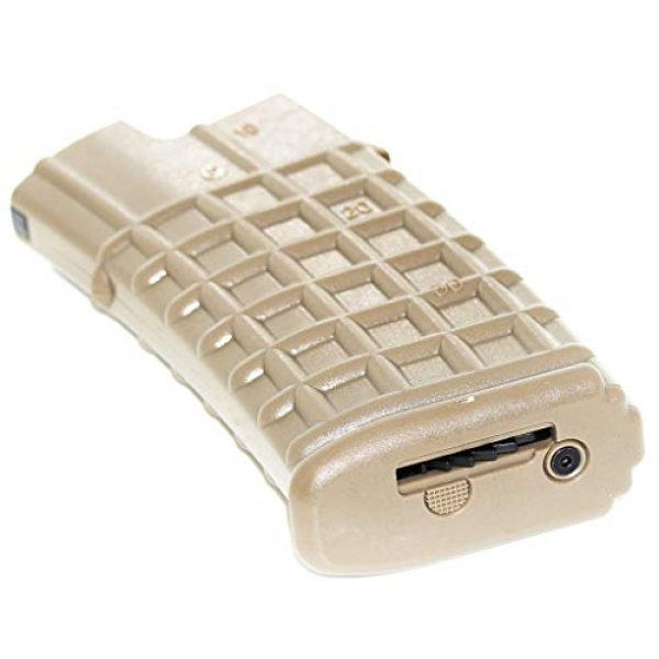 Airsoft Gang Airsoft Gun Magazine 2 Airsoft Parts Battleaxe 3pcs 330rd Map Hi-Cap Magazine for JG Classic Army Tokyo Marui AUG Tan