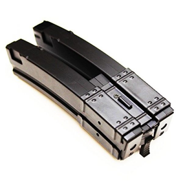 Airsoft Shopping Mall Airsoft Gun Magazine 2 Airsoft Shooting Gear 3pcs Pack CYMA 560rd Hi-Cap Long Dual Magazine for MP5-Series AEG Black