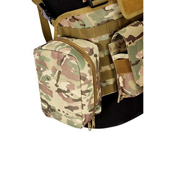 BGJ Airsoft Tactical Vest 2 CP Camo Vest RRV Molle Airsoft Tactical Vest Military Combat Assault Chest Rig Paintball Police Body Armor Hunting Vest