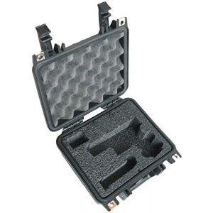 Case Club Pistol Case 1 Case Club Glock 19 & 4 Magazine Pre-Cut Heavy Duty Waterproof Case (Accommodates Optics, Under Barrel attachments & Speed Loader)