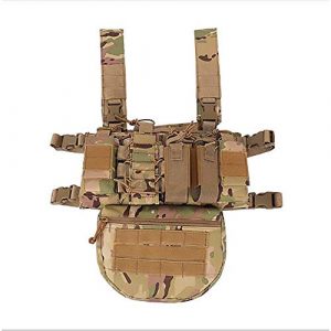 WEQ Airsoft Tactical Vest 1 WEQ Outdoor Tactical Vest Ultra-Light Breathable Modular Combat Training Vest Outdoor Combat Chest Vest Hanging Adjustable (Color : #B)