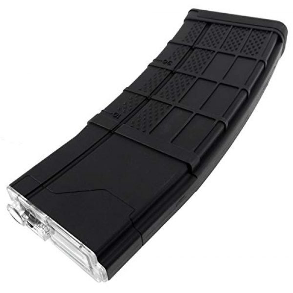 SportPro Airsoft Gun Magazine 6 SportPro CYMA 140 Round Polymer Thermold Waffle Medium Capacity Magazine for AEG M4 M16 Airsoft - Black