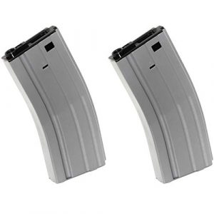 Airsoft Shopping Mall Airsoft Gun Magazine 1 Airsoft Shooting Gear CYMA 2pcs 350rd Hi-Cap Mag Magazine for D-Boys Classic Army WE SRC JG E&C CYMA Tokyo Marui M4 M16 Series AEG Grey