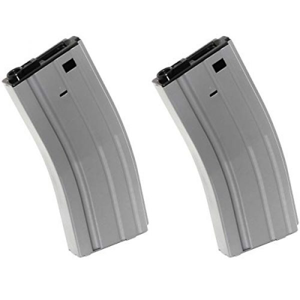 Airsoft Shopping Mall Airsoft Gun Magazine 1 Airsoft Shooting Gear CYMA 2pcs 350rd Hi-Cap Mag Magazine for D-Boys Classic Army WE SRC JG E&C CYMA Tokyo Marui M4 M16 Series AEG Grey