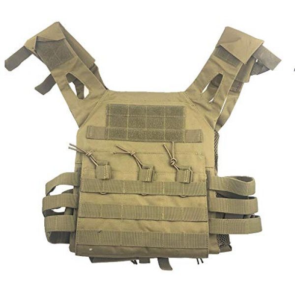 BGJ Airsoft Tactical Vest 3 BGJ Men Hunting Tactical Vest Military Molle Plate Carrier Magazine Airsoft Paintball CS Outdoor Protective Lightweight Vest