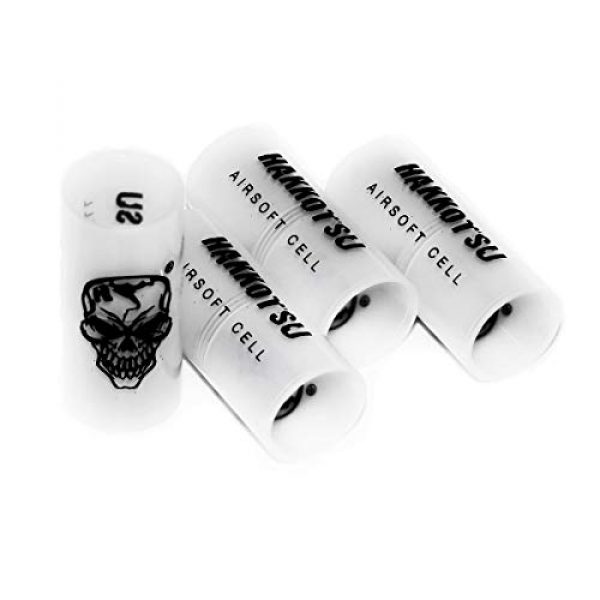 Airsoft Shopping Mall Airsoft Gun Magazine 1 Airsoft Shooting Gear APS 4pcs CO2 Ejecting Shotgun Shell Replacement Hulls for CAM870 Transparent White