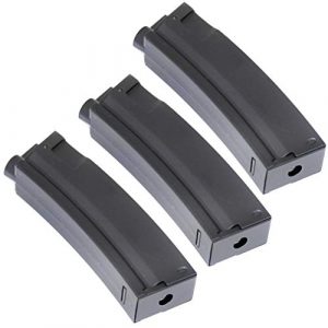 Airsoft Gang Airsoft Gun Magazine 1 Airsoft Parts 3pcs Pack CYMA 65rd Mid-Cap Short Magazine for MP5 Series AEG Black