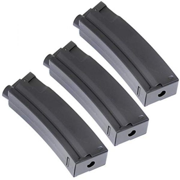 Airsoft Gang Airsoft Gun Magazine 1 Airsoft Parts 3pcs Pack CYMA 65rd Mid-Cap Short Magazine for MP5 Series AEG Black