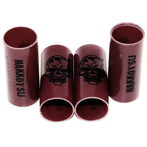 Airsoft Gang Airsoft Gun Magazine 1 Airsoft Parts APS 4pcs CO2 Ejecting Shotgun Shell Replacement Hulls for CAM870 Red