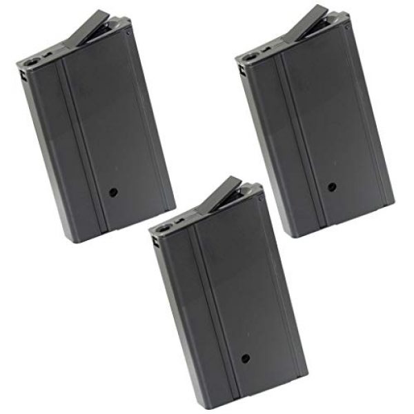 Airsoft Gang Airsoft Gun Magazine 1 Airsoft Parts CYMA 3pcs 400rd Hi-Cap Mag Magazine for CYMA Tokyo Marui M14 Series AEG Black