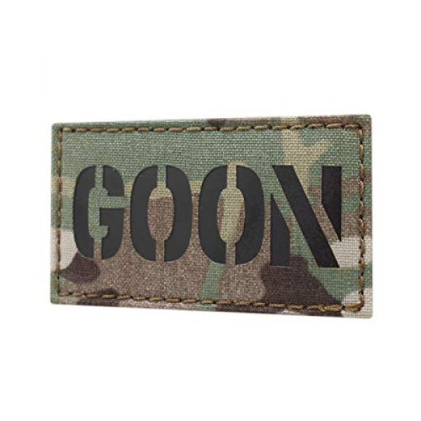 Tactical Freaky Airsoft Morale Patch 1 IR Goon Multicam OCP 2x3.5 Morale Tactical Touch Fastener Patch