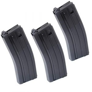 Airsoft Gang Airsoft Gun Magazine 1 Airsoft Parts G&D 3pcs 120rd Mag Magazine for Systema DTW M4 M16 AEG Black