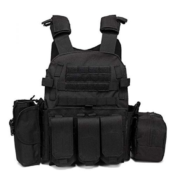 BGJ Airsoft Tactical Vest 1 Paintball 6094 Tactical Molle Vest Special Forces Military Army Vest Training CS Combination Vest Hunting Airsoft Body Armor