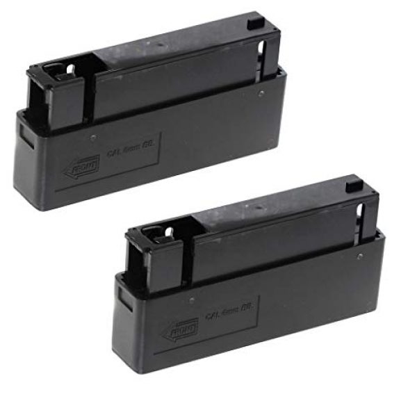 Generica Airsoft Gun Magazine 1 Generica Airsoft Spare Parts 2pcs 25rd Mag Magazine for MB01 MB04 MB05 L96 G21 G22 Bolt Action Sniper Rifle