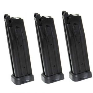 Airsoft Gang Airsoft Gun Magazine 1 Airsoft Parts 3pcs 30rd Gas Mag Magazine for Army R501 KJ KP-05 Zeon WE Armorer Works Tokyo Marui Hi-Capa 5.1 GBB Pistol