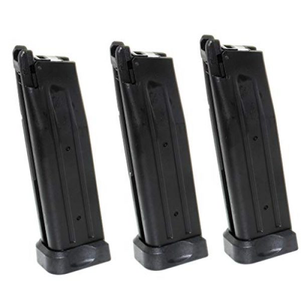 Airsoft Gang Airsoft Gun Magazine 1 Airsoft Parts 3pcs 30rd Gas Mag Magazine for Army R501 KJ KP-05 Zeon WE Armorer Works Tokyo Marui Hi-Capa 5.1 GBB Pistol