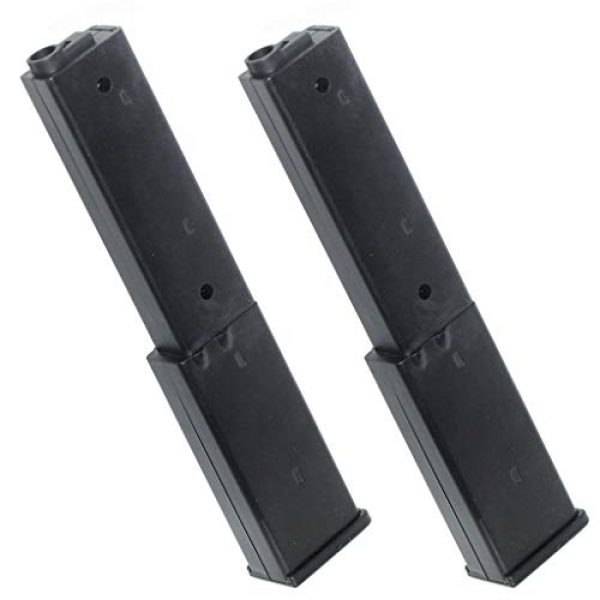 Airsoft Gang Airsoft Gun Magazine 1 Airsoft Parts 2pcs 190rd Mag Magazine for Well R1 Uzi AEP SMG AEG