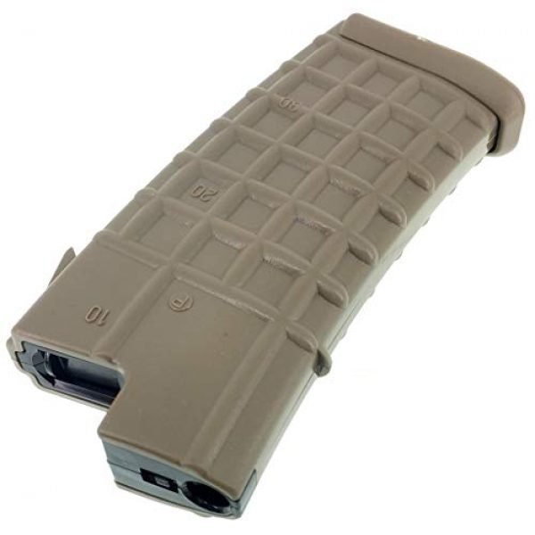 SportPro Airsoft Gun Magazine 6 SportPro 300 Round Polymer Waffle High Capacity Magazine for AEG AUG Airsoft - Dark Earth