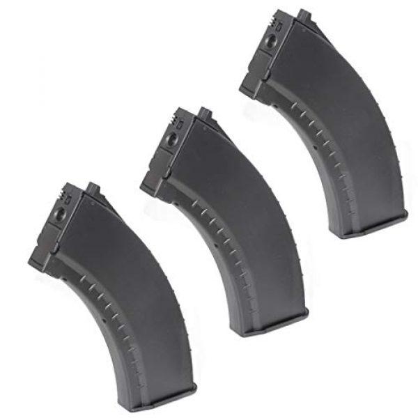 Airsoft Gang Airsoft Gun Magazine 1 Airsoft Parts CYMA 3pcs 550rd Hi-Cap Magazine for CYMA Tokyo Marui Jing Gong JG Classic Army ICS AK Series AEG Black
