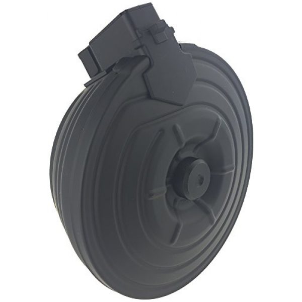 SportPro Airsoft Gun Magazine 4 SportPro CYMA 2500 Round Metal Electric Drum Magazine for AEG AK47 AK74 Airsoft - Black